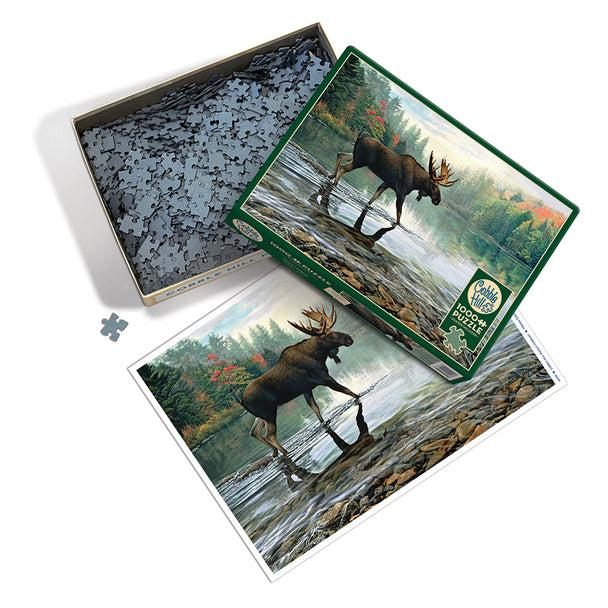 Moose Crossing Puzzle-Jigsaw Puzzles-Balderson Village Cheese Store