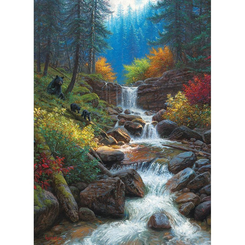 Mountain Cascade Puzzle-Jigsaw Puzzles-Balderson Village Cheese Store