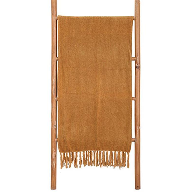 Mustard Chenille Throw-Home Decor-Balderson Village Cheese Store