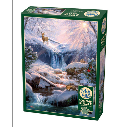 Mystic Falls in Winter-Jigsaw Puzzles-Balderson Village Cheese Store