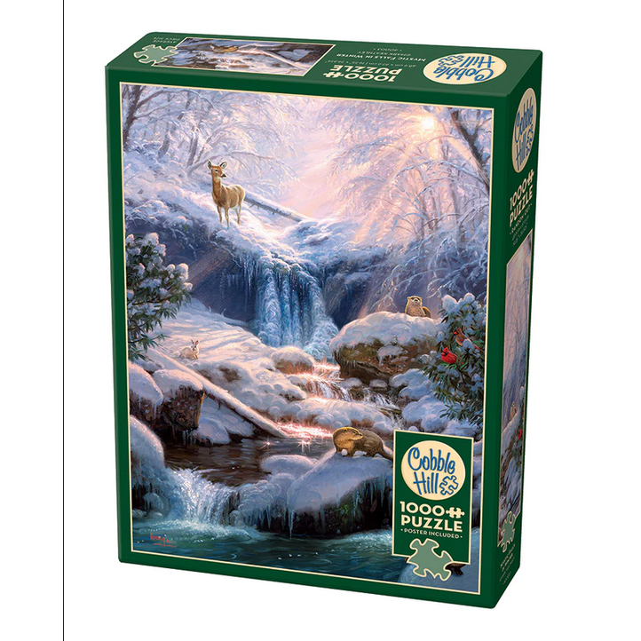 Mystic Falls in Winter-Jigsaw Puzzles-Balderson Village Cheese Store