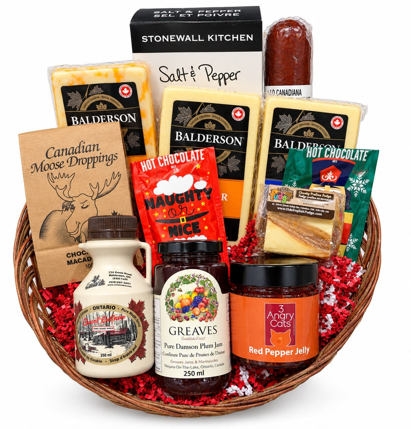 Naughty or Nice Gift Basket-Gift Basket-Balderson Village Cheese Store