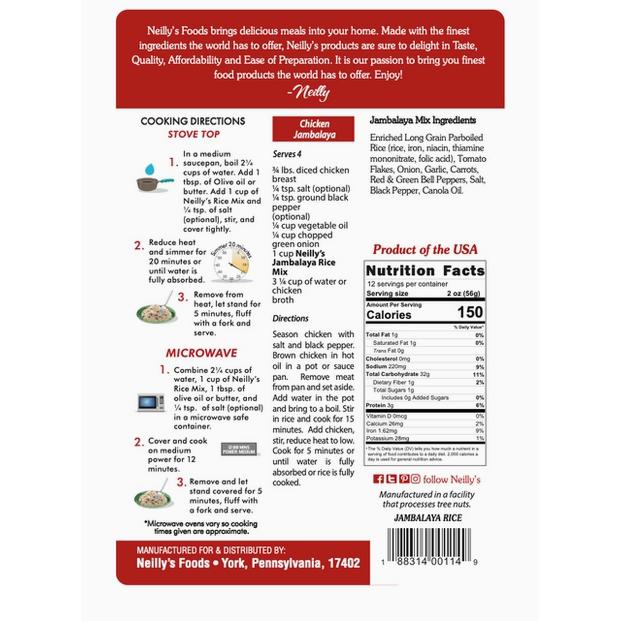 Neilly's Jambalaya Rice Mix-Balderson Village Cheese Store