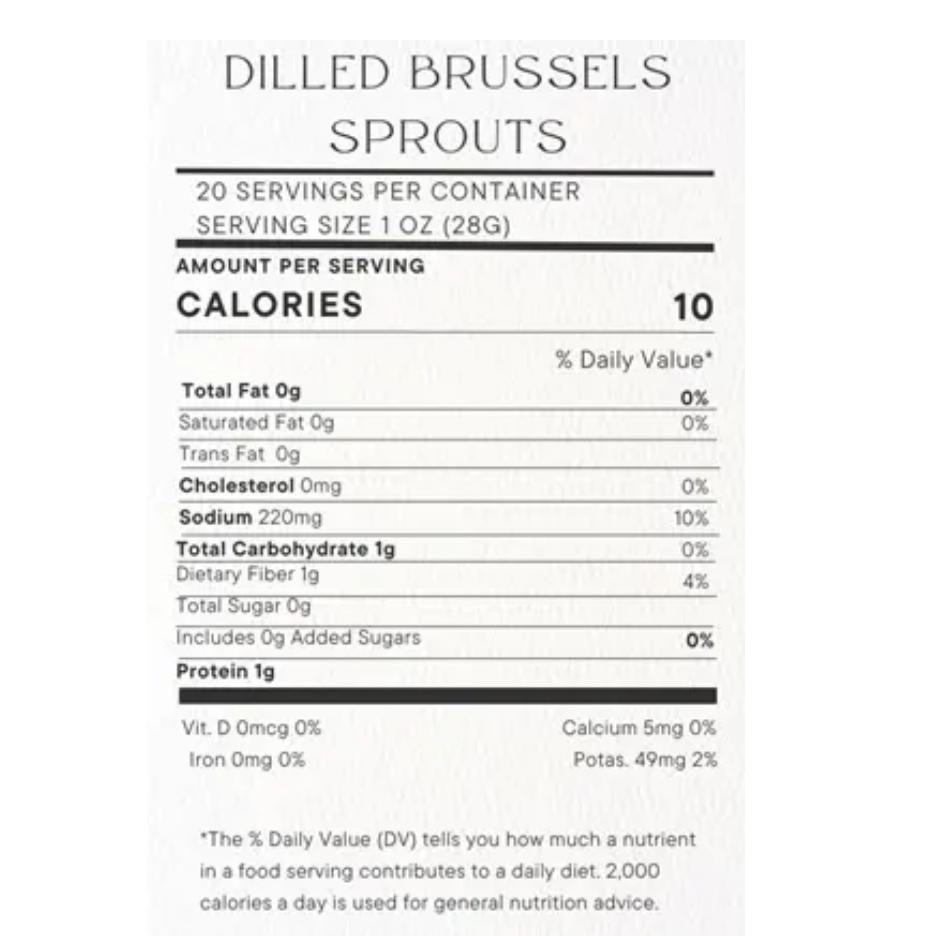 Paisley Farms Dilled Brussel Sprouts-Balderson Village Cheese Store