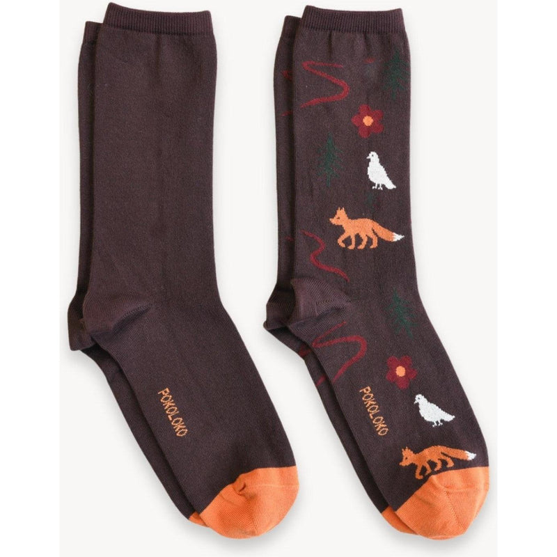 Pokoloko Fox 7 Dove Socks - 2 Pack-Socks-Balderson Village Cheese Store