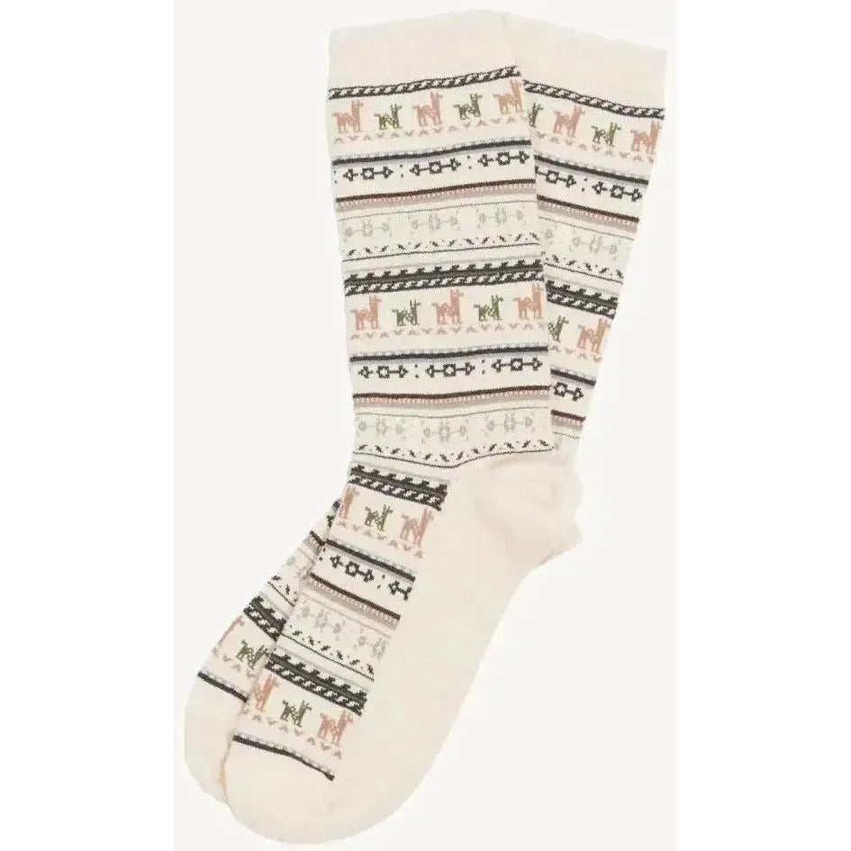 Print Alpaca Socks-Socks-Balderson Village Cheese Store