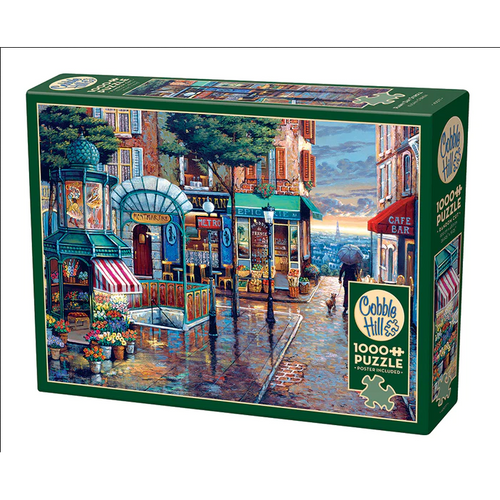 Rainy Day Stroll Puzzle-Jigsaw Puzzles-Balderson Village Cheese Store
