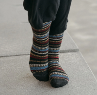 Baby Alpaca Crew Socks - Canyon