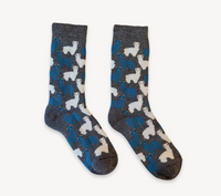 Alpaca Herd Socks - Charcoal