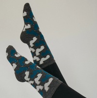 Alpaca Herd Socks - Charcoal