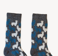 Alpaca Herd Socks - Charcoal