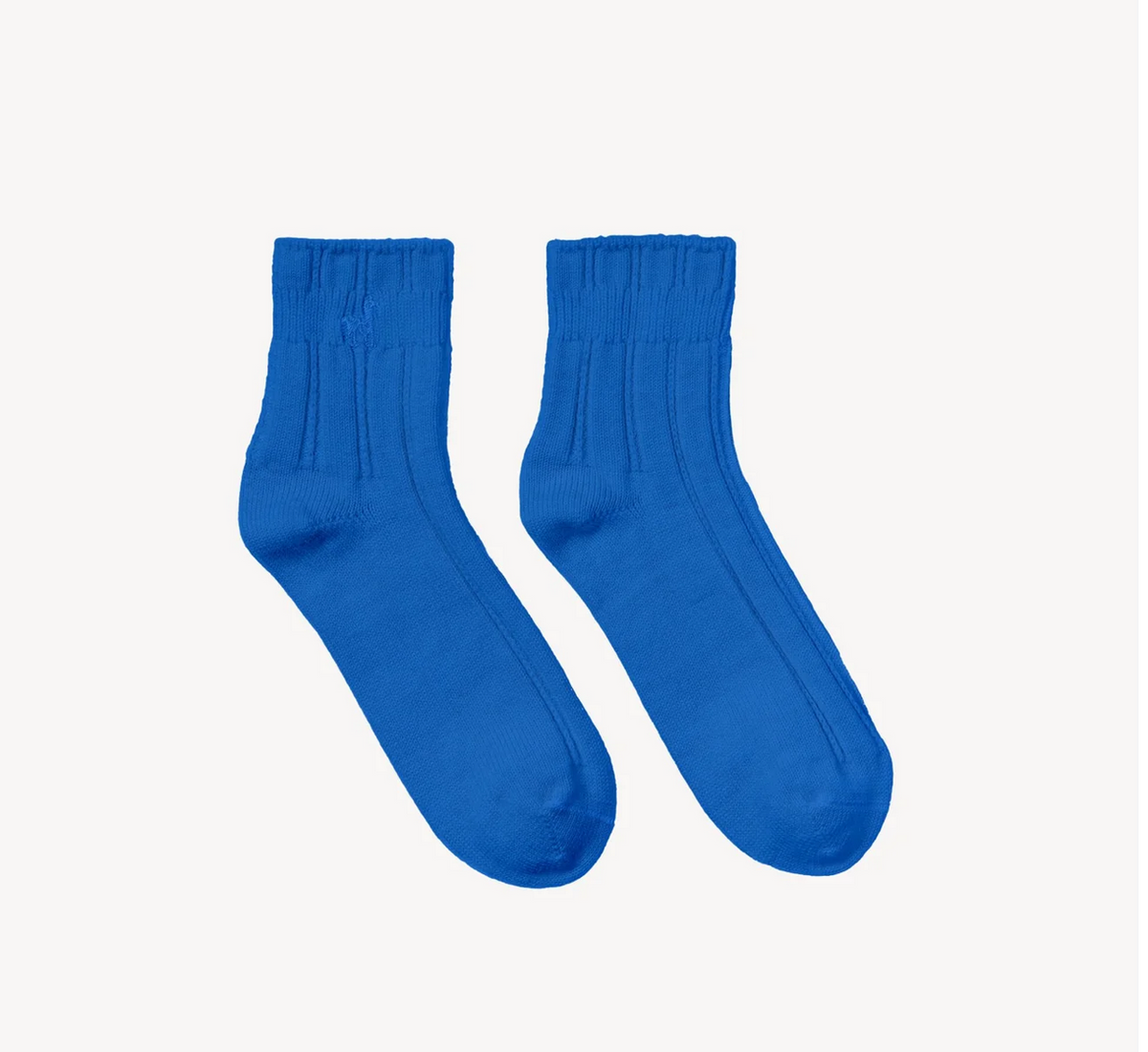 Vivian Baby Alpaca Socks - Cobalt