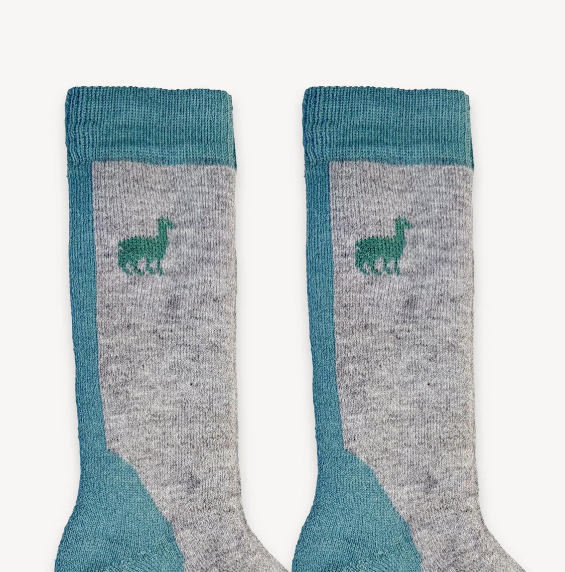 Alpaca Hiker Socks - Sky