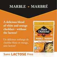 Black Diamond Lactose-Free Marble Cheddar – 400 g