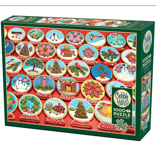 Snow Globe Cookies Puzzle-Jigsaw Puzzles-Balderson Village Cheese Store