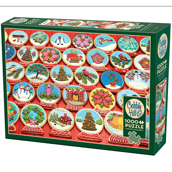 Snow Globe Cookies Puzzle-Jigsaw Puzzles-Balderson Village Cheese Store