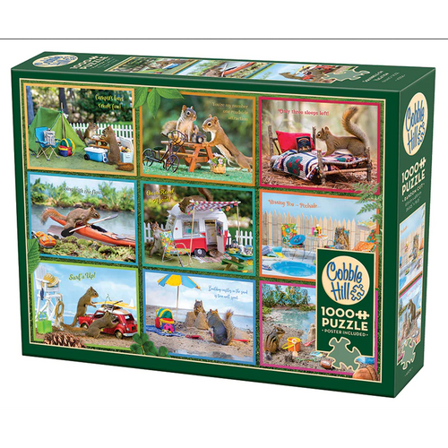 Squirrels on Vacation Puzzle-Jigsaw Puzzles-Balderson Village Cheese Store
