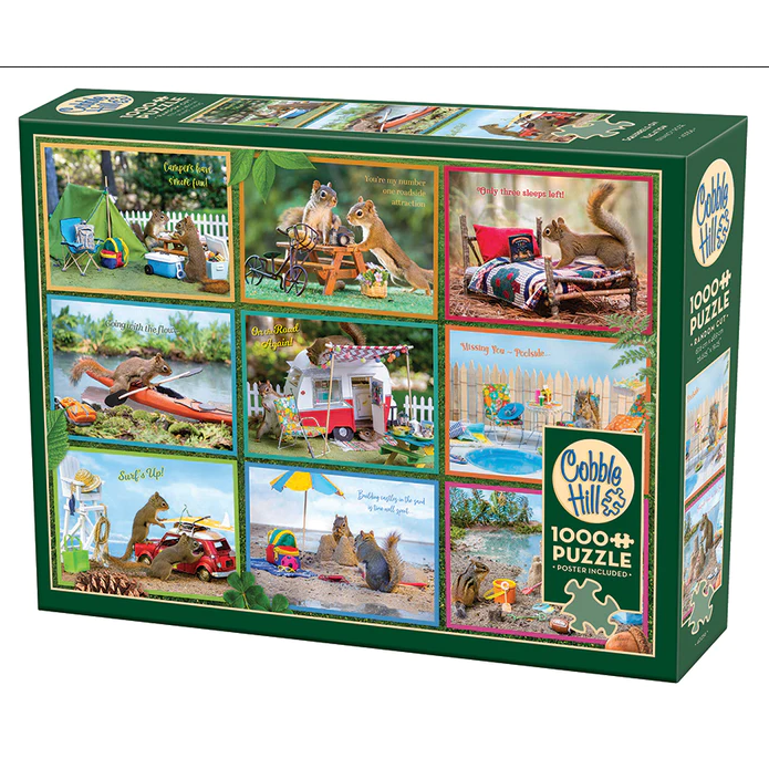 Squirrels on Vacation Puzzle-Jigsaw Puzzles-Balderson Village Cheese Store