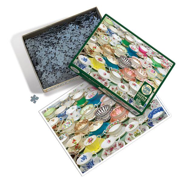 Teacups Puzzle-Jigsaw Puzzles-Balderson Village Cheese Store