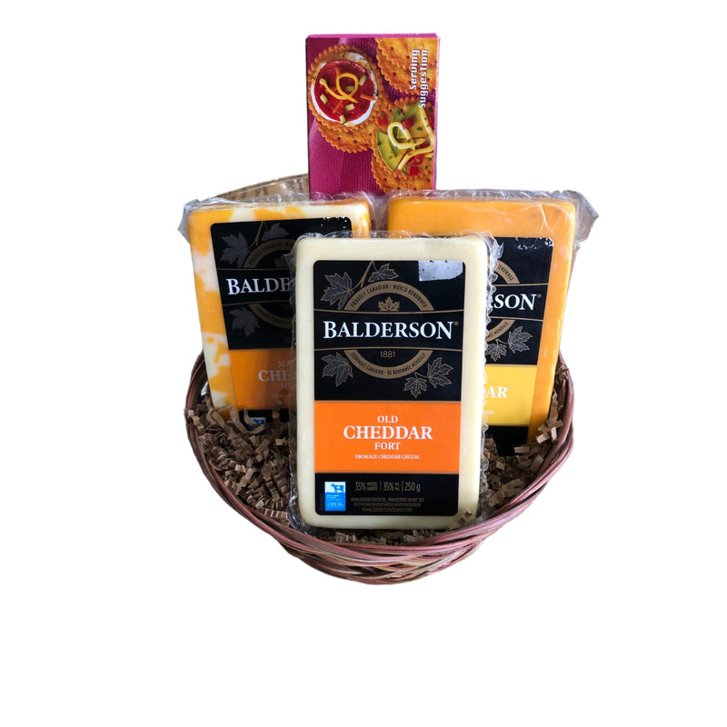 The Balderson Three Cheese Gift Basket