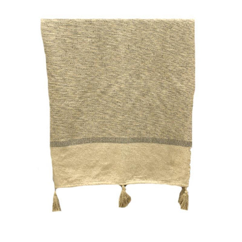Throw With Pom Pom-Home Decor-Balderson Village Cheese Store
