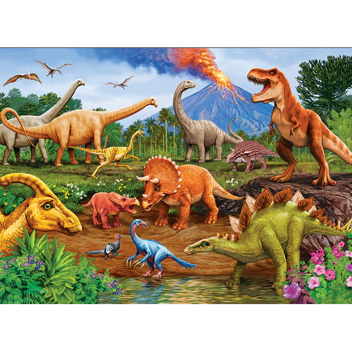 Triceratops & Friends Tray Puzzle-Jigsaw Puzzles-Balderson Village Cheese Store