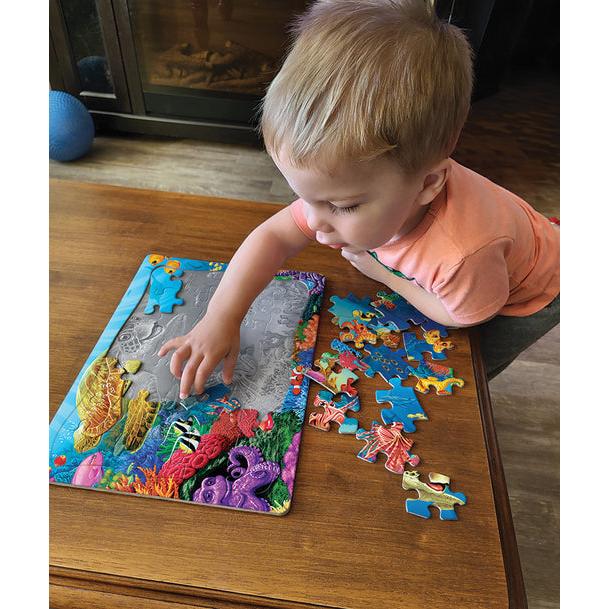 Undersea Turtle Tray Puzzle-Jigsaw Puzzles-Balderson Village Cheese Store