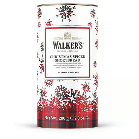 Walkers Christmas Spiced Shortbread Tin-Cookies & Biscuits-Balderson Village Cheese Store