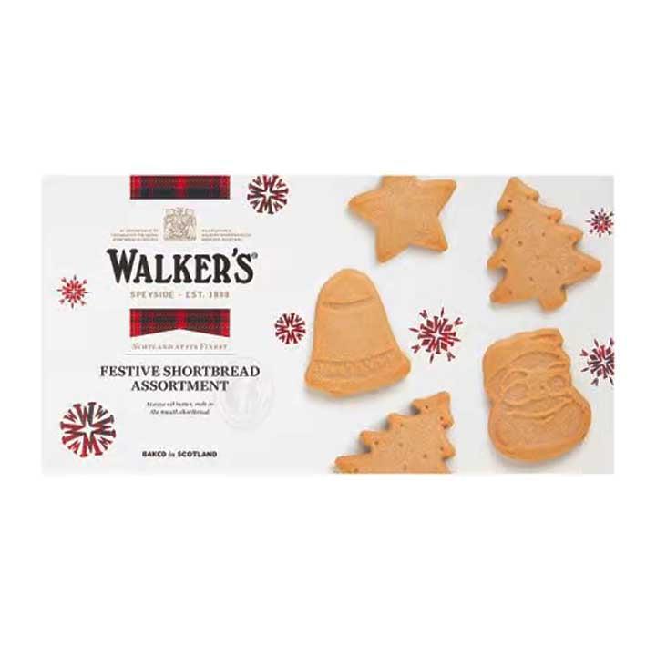 Walkers Holiday Shortbread Festive Shapes-Cookies & Biscuits-Balderson Village Cheese Store