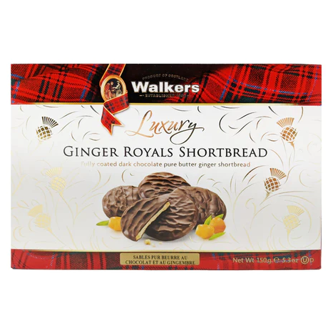 Walker's Luxury Ginger Royals Shortbread-Cookies & Biscuits-Balderson Village Cheese Store