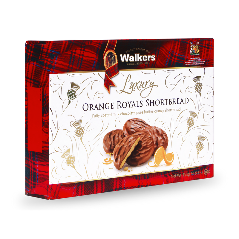 Walker's Luxury Orange Royals Shortbread-Cookies & Biscuits-Balderson Village Cheese Store