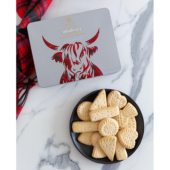 Walkers Shortbread Highland Cow Tin-Cookies & Biscuits-Balderson Village Cheese Store