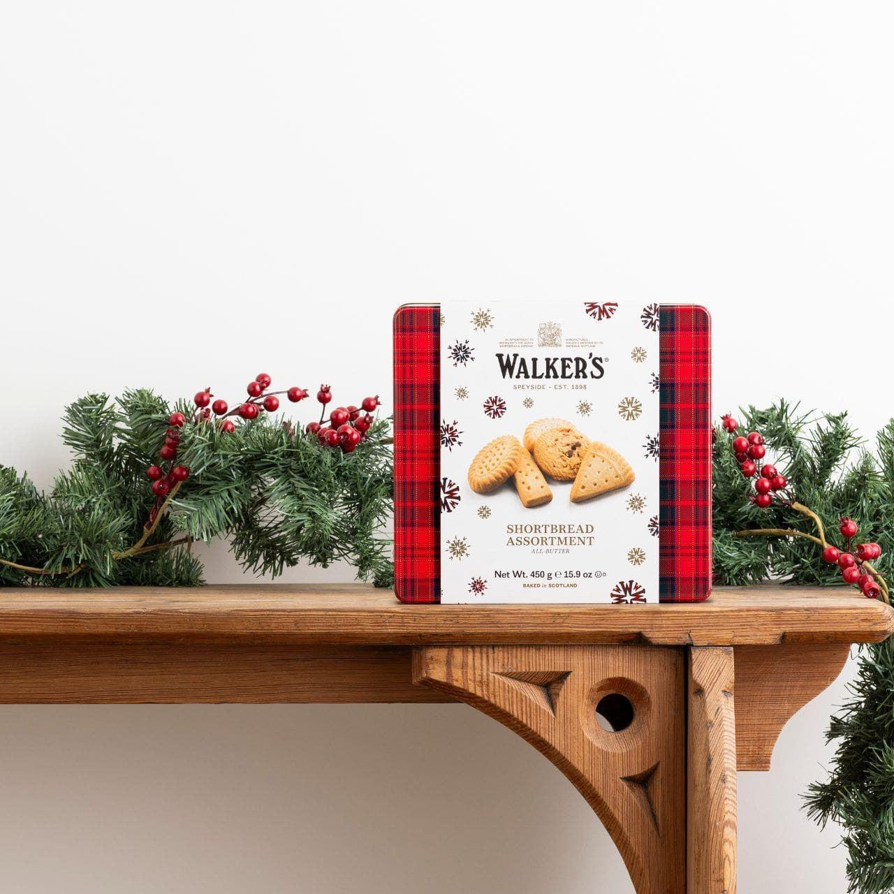 Festive Shortbread Stars Tin-Cookies & Biscuits-Balderson Village Cheese Store