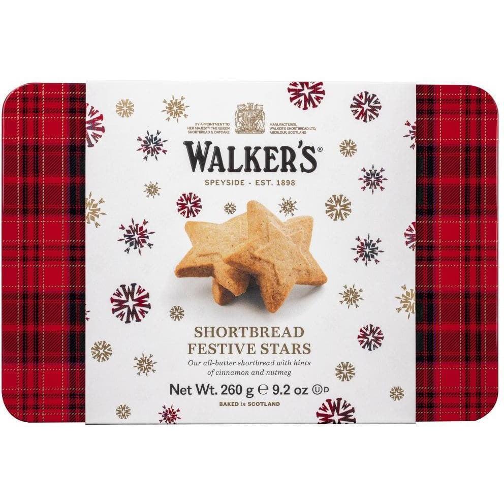 Festive Shortbread Stars Tin-Cookies & Biscuits-Balderson Village Cheese Store