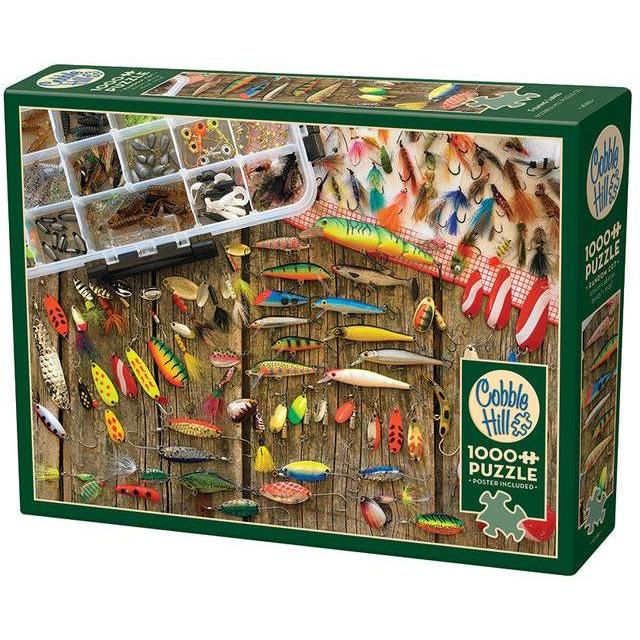 Fishing Lures Puzzle II-Jigsaw Puzzles-Balderson Village Cheese Store
