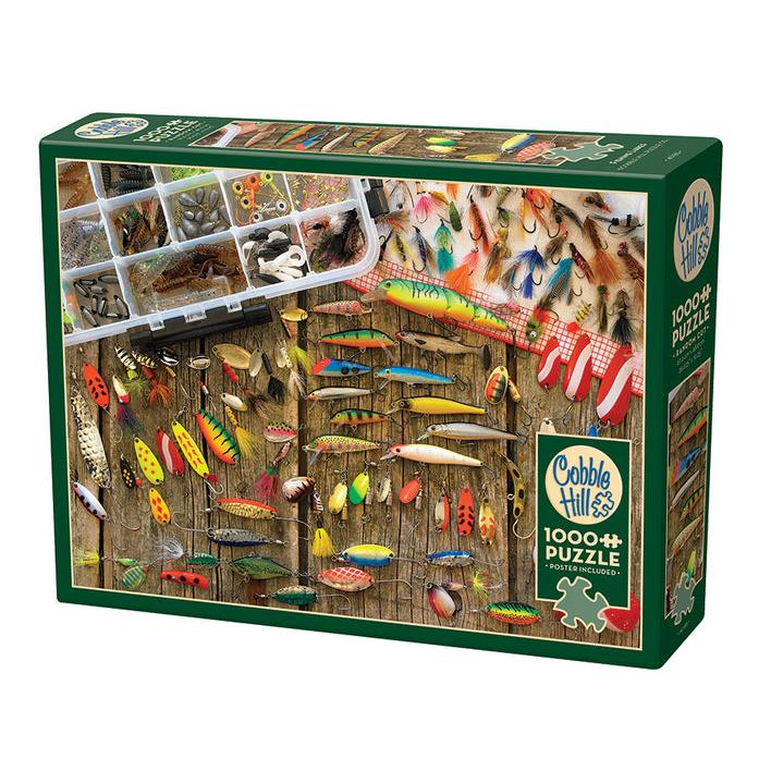 Fishing Lures Puzzle II-Jigsaw Puzzles-Balderson Village Cheese Store