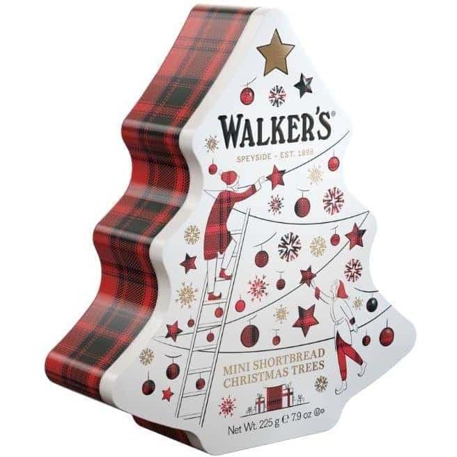 Mini Shortbread Christmas Tree Tin-Cookies & Biscuits-Balderson Village Cheese Store