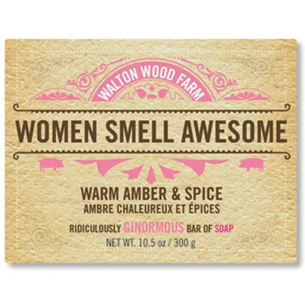 Women Smell Awesome Amber & Spice Soap-Bar Soap-Balderson Village Cheese Store