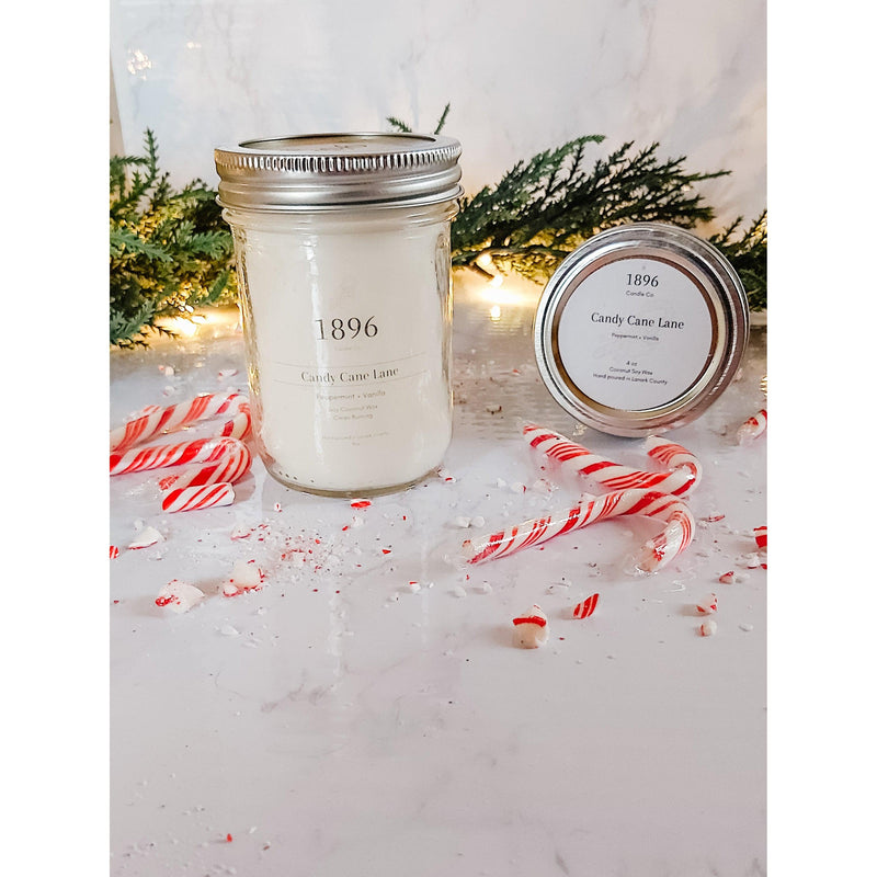 1896 Candle Co. - Candy Cane Lane-Candles-Balderson Village Cheese Store