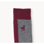 Alpaca Hiker Socks Beet - Medium-Socks-Balderson Village Cheese Store