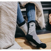 Alpaca Hiker Socks Black - Large-Socks-Balderson Village Cheese Store
