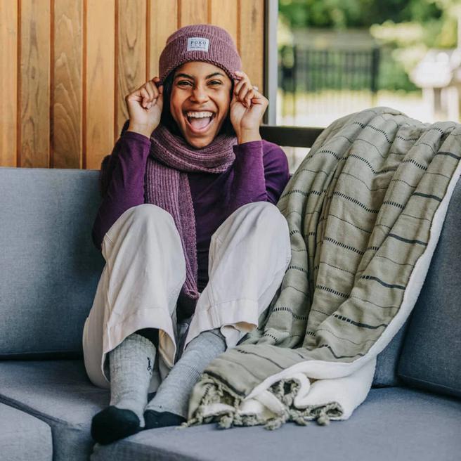 Alpaca Hiker Socks Black - X-Large-Socks-Balderson Village Cheese Store