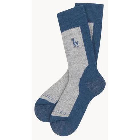 Alpaca Hiker Socks Denim - Medium-Socks-Balderson Village Cheese Store