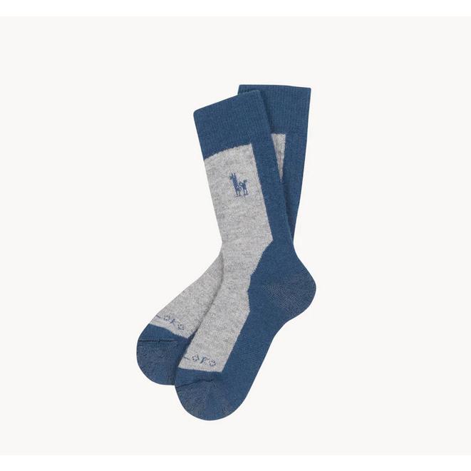 Alpaca Hiker Socks Denim - Small-Socks-Balderson Village Cheese Store