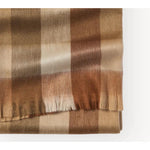 Alpaca Throw - Cinnamon Check-Blankets-Balderson Village Cheese Store