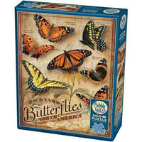 Backyard Butterflies Puzzle-Jigsaw Puzzles-Balderson Village Cheese Store