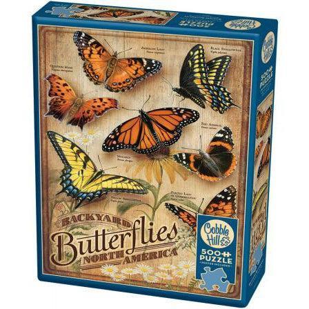 Backyard Butterflies Puzzle-Jigsaw Puzzles-Balderson Village Cheese Store