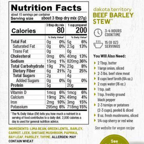 Beef Barley Bean Stew Mix-Soup-Balderson Village Cheese Store