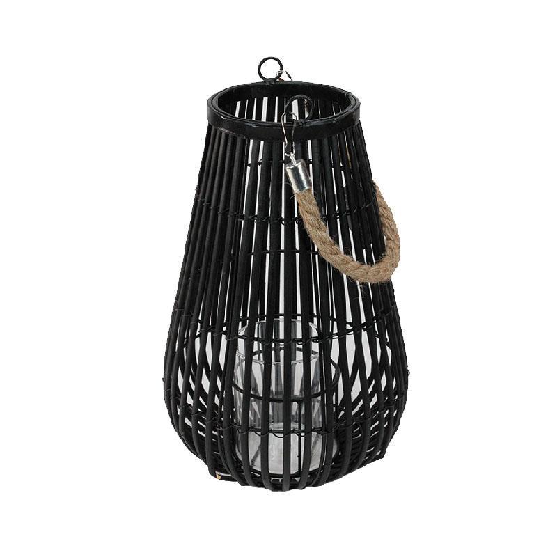 Black Candle Lantern - Large-Home Decor-Balderson Village Cheese Store