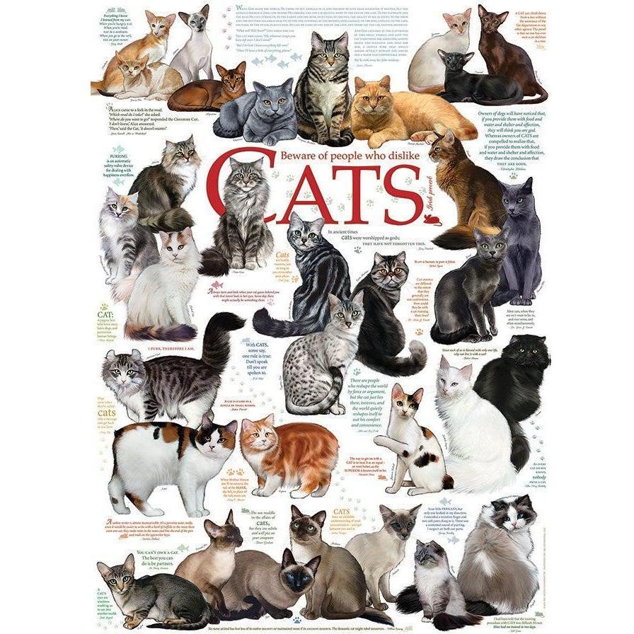 Cat Quotes Puzzle-Jigsaw Puzzles-Balderson Village Cheese Store